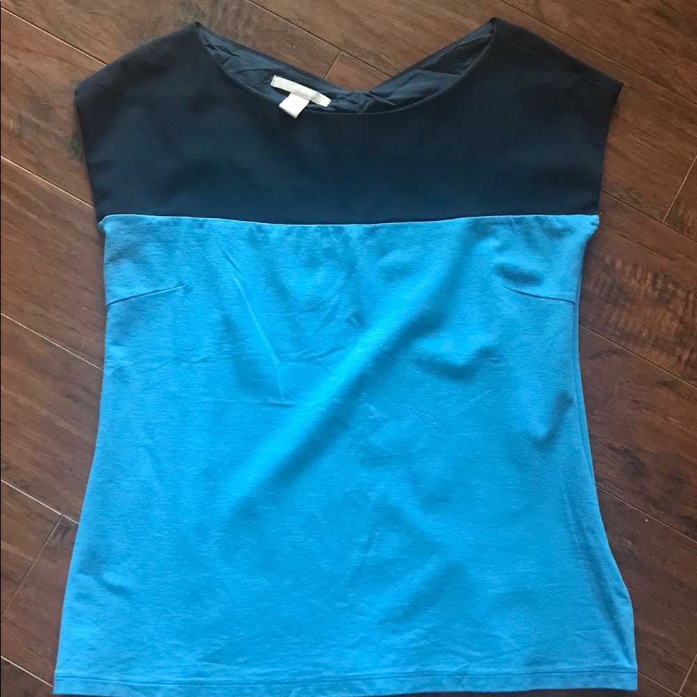 Banana Republic Navy/Periwinkle Top Size 12